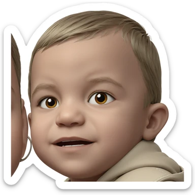 boy portrait with simple background sticker
