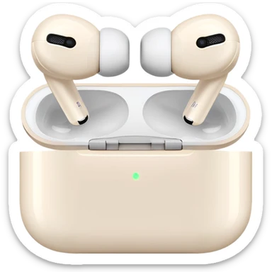 AirPods Pro in cream case sticker