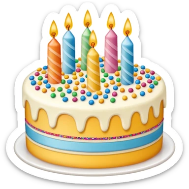 birthay cake sticker