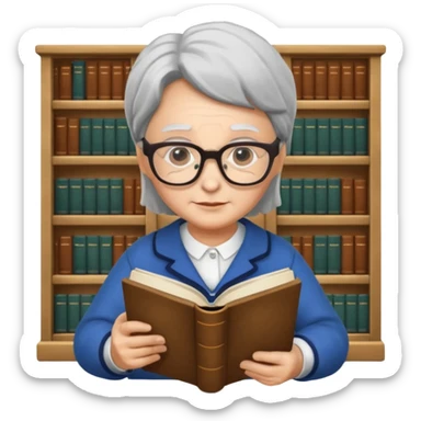 ancient The wise librarian sticker