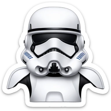 star wars storm trooper sticker