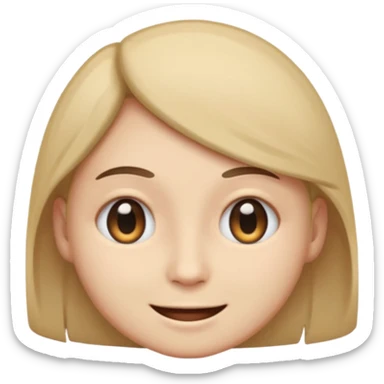 smiling face, one eye half closed in a twitch sticker