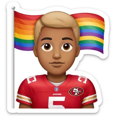 Gay 49ers fan sticker