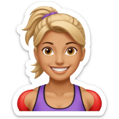 Gym girl sticker