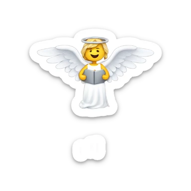 Angels holding Empire State Building  sticker