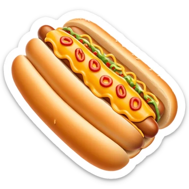 Chili cheese hot dog sticker
