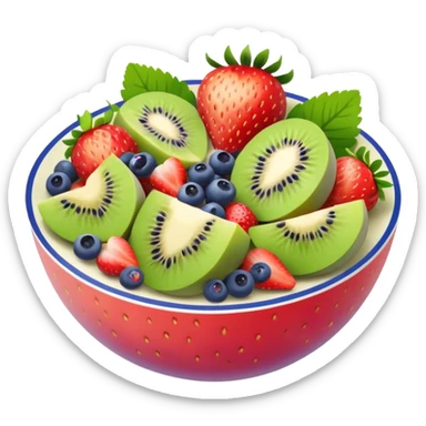 vegetarian fruit salad sticker