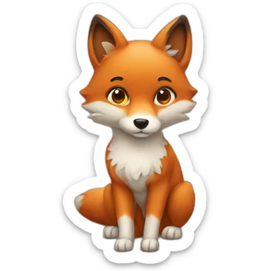Sweetie fox sticker