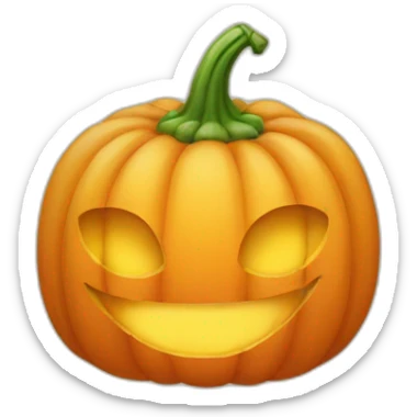 Citrouille heureuse sticker