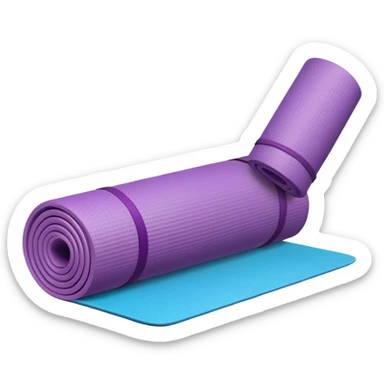 yoga mat and accessories sticker