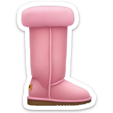 Ugg boots with pink fur sticker