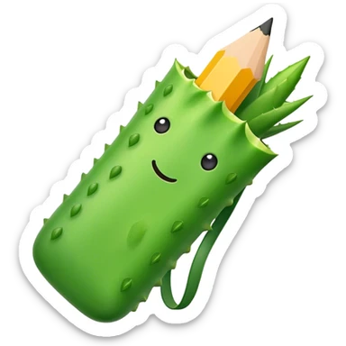 Aloe Green Pencil case a  sticker