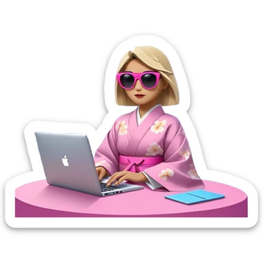 “VIBE25:Tokyo — neon cityscape 🌆 + Mount Fuji 🗻 + cherry blossoms 🌸 + laptops 💻 + origami cranes 🕊️, modern meets traditional, bold and futuristic.” sticker