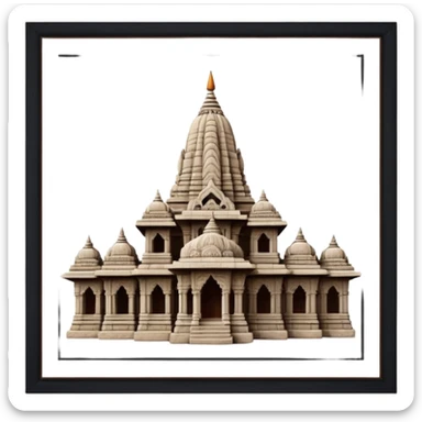 a girnar ji temple situated in india  sticker