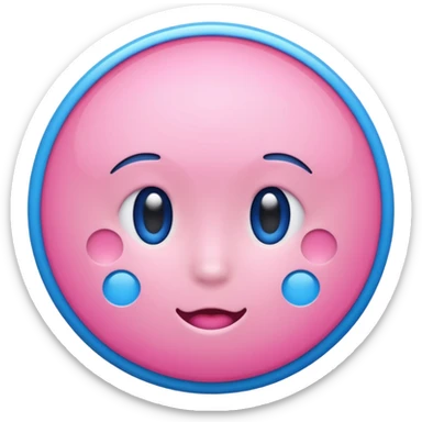 pink and blue dot tight sticker