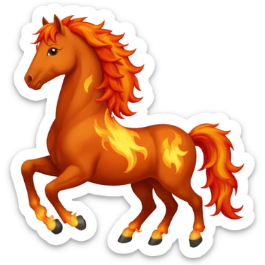 fire horse sticker