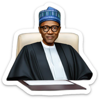 Buhari Nigerian president sticker