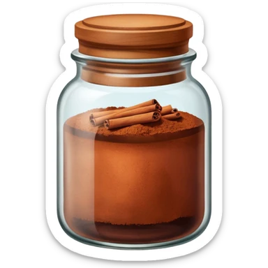 colorful cinnamon jar sticker