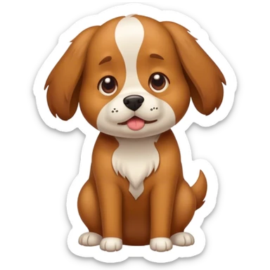 Dog pooping sticker