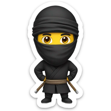 Ninja as software engineering job sticker