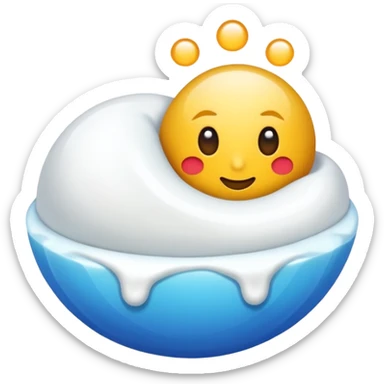 Una cebolla con una pegatina de que es nueva sticker