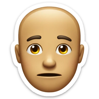 Very very very sad face sticker