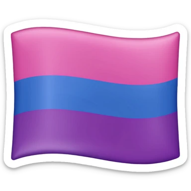 bisexual flag sticker