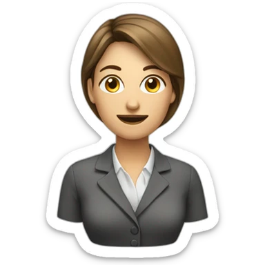 accounting womam sticker