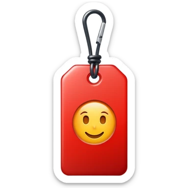 Tag vermelha sticker