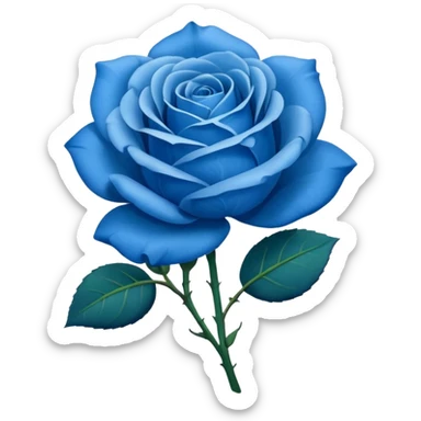 Emoji de una Rosa azul sticker
