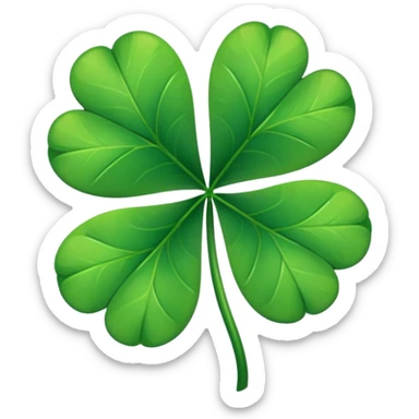 four leaf clover sticker