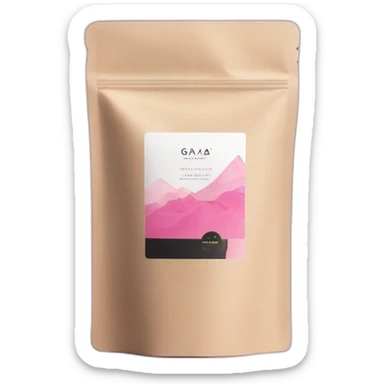 GAIA Beauté Supplements with pink and black packaging  sticker