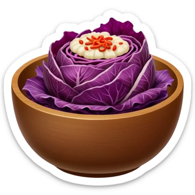 kimmchi dish brown bowl sticker