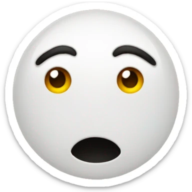 A point emoji with face and circle arounf one eye sticker