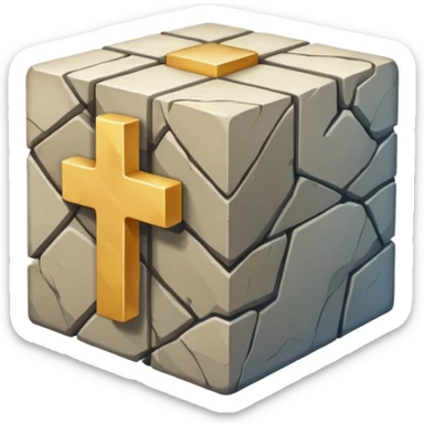 Geography cross section　cube sticker