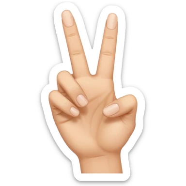 I want an emoji that looks like these👌🏻🤏🏻but i want that the the middle vinger touches the tumb and the other vingers dont. sticker