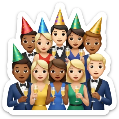 jour de l'an sticker