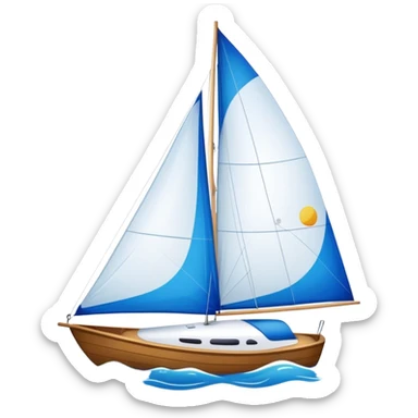 Sailboat - Sunfish (Model Year: 2021) (Iconic colour: Bright sail with blue and white) sticker
