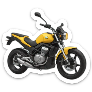une moto qui fais un weeling sticker