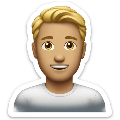 solo male in shirt sticker