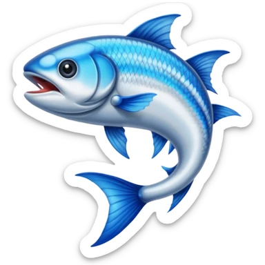 Minnow throat tattoo sticker