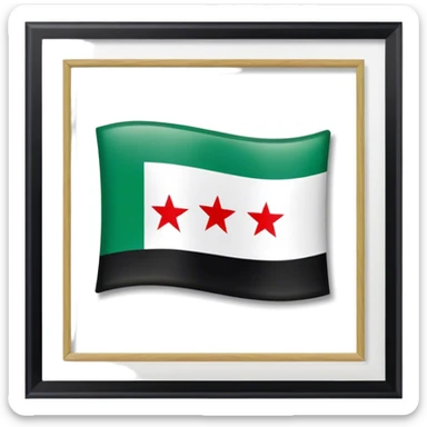 The green Syrian flag ￼ sticker