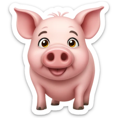 Pig sticker