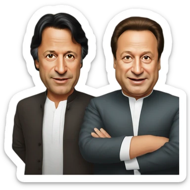 Imran khan & nawaz sharif sticker