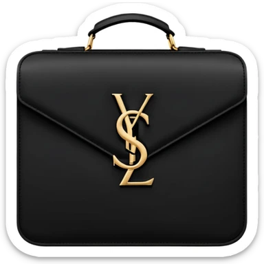 yves saint laurent logo sticker