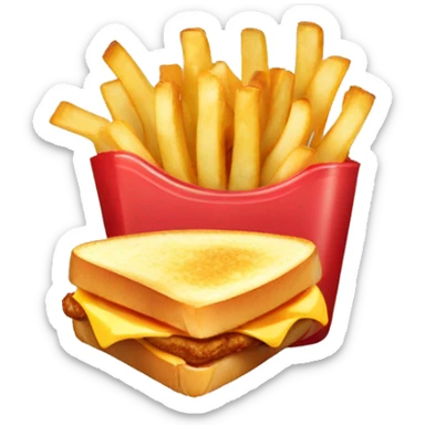 fries with grilled cheese sticker