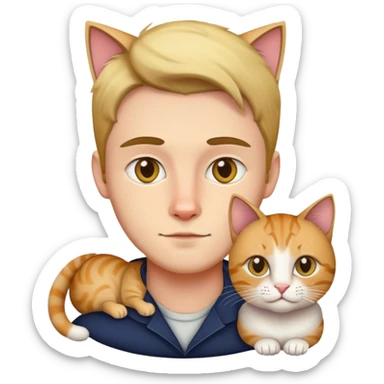 Dad mixed with a cat sticker