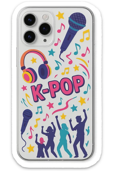kpop fan phone case sticker