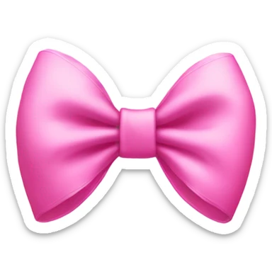 Pink bow sticker