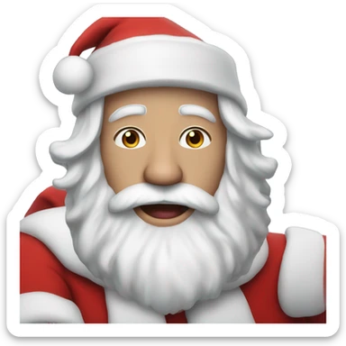 MrBeast as santa claus sticker